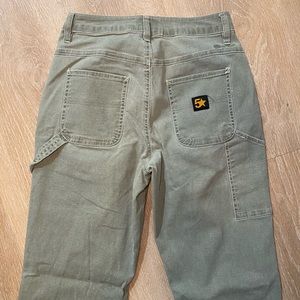 Army green cargo jeans. Perfect condition. Size 1/25.